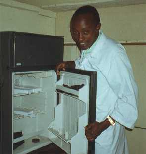 Solar powered fridge