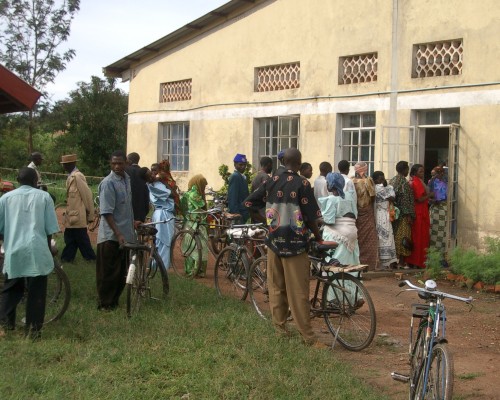 Patients at the clinic